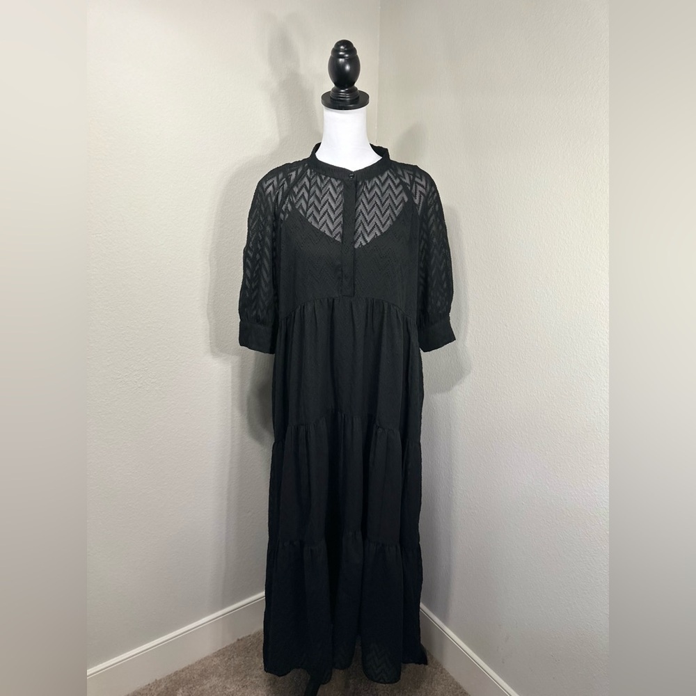 Zara  Black Women's maxi Dress - Picture 3 of 11
